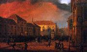 Marcin Zaleski Capture of the Arsenal in Warsaw, 1830. oil on canvas